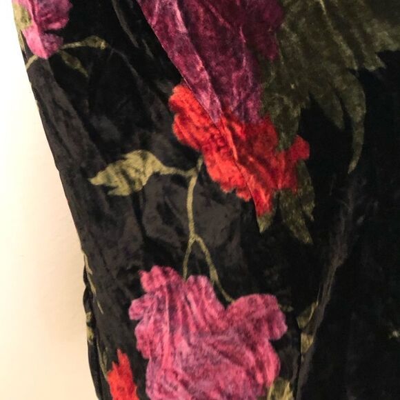 Vintage Velvet duster robe jacket coat cape - Picture 3 of 5